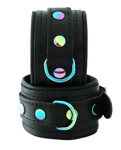 Leder-Fußfesseln Rainbow