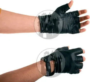 Leder Handschuhe fingerlos