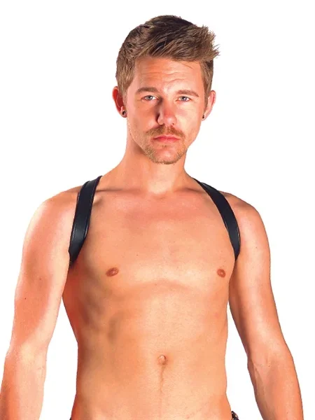 Leder Harness ‚Sling‘ schwarz