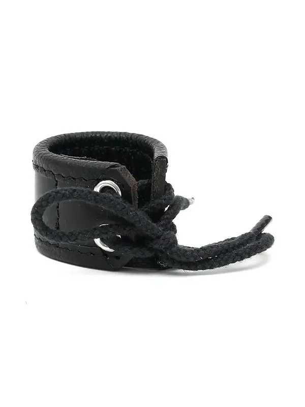 Leder-Hodenstretcher 3cm, schwarz