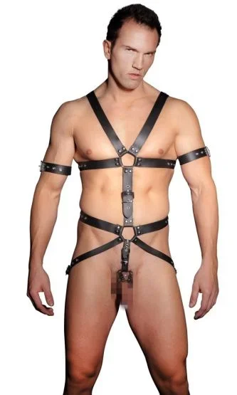 Leder-Jock-Harness S/M