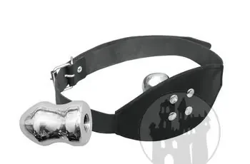 Leder Knebel m. Aludildo – Innen