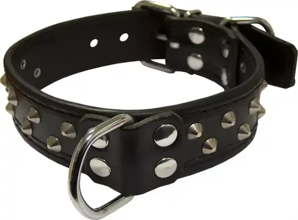 Leder Sklavenhalsband mit Nieten