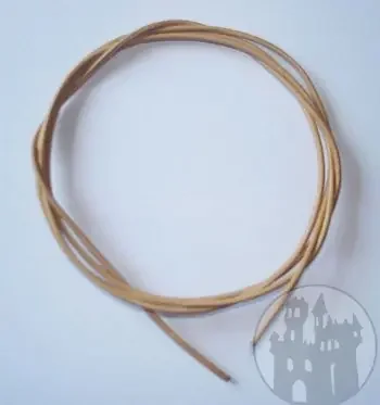 Lederband aus Ziegenleder beige