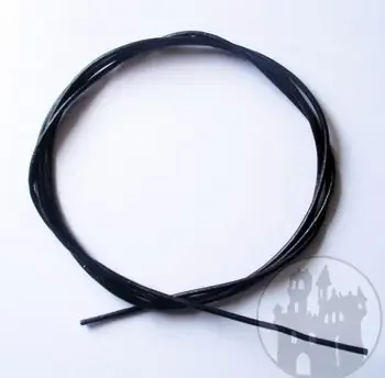 Lederband aus Ziegenleder schwarz