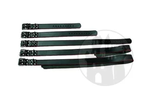 Ledergürtel schwarz-rot 3,5cm breit