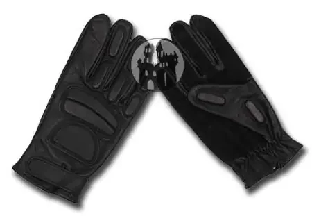 Lederhandschuhe mit Wildlederverstärkung