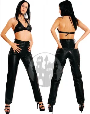 Lederjeans