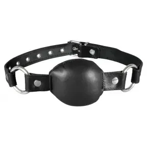 Lederknebel Silence Gag – Rot oder Schwarz