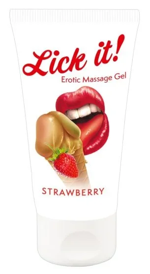 Lick it! Erotic Massage Gel Strawberry 50 ml