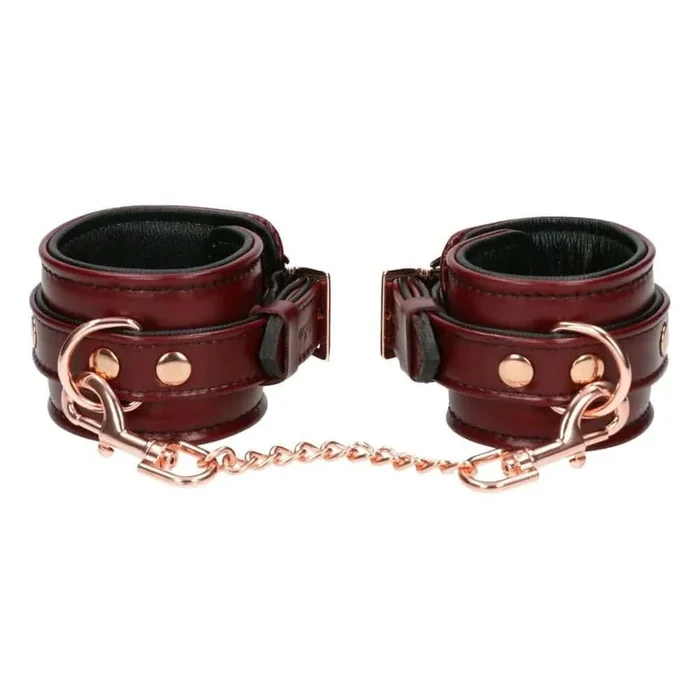 LIEBE SEELE WINE RED Leather handcuffs