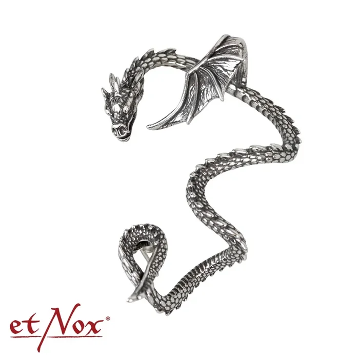 Linker Designer-Ohrring Geflügelter Drache