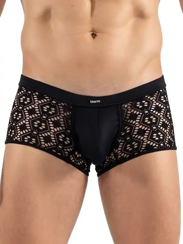 Look Me Shinny Boxerpant, schwarz