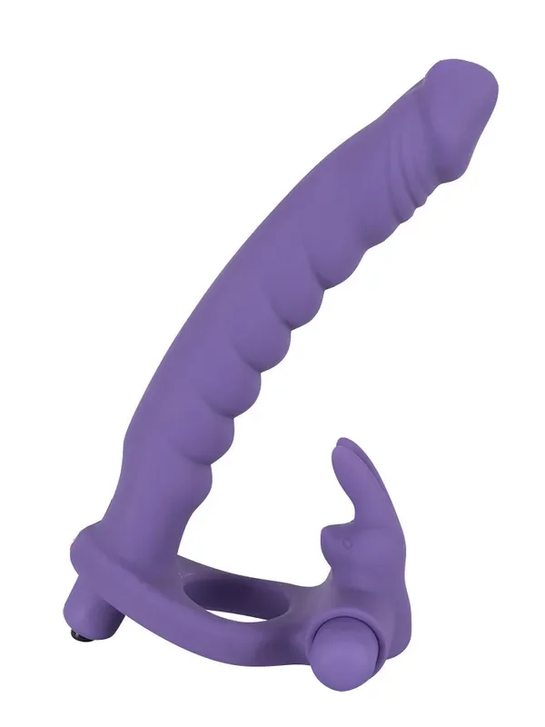 Los Analos Double Delight Strap-On Dildo, lila