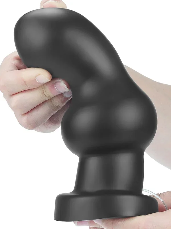 LOVE TOY King Size Anal Rammer 7“: Vibro-Analplug, schwarz