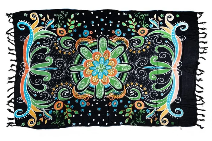 Lunghi – Sarong „Night Flower“ – FARBAUSWAHL