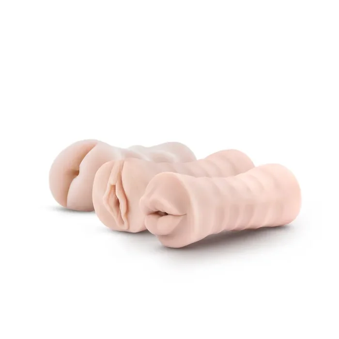 M for Men – 3er-Pack selbstbefeuchtendes Lustkanal-Set für vibrierenden Str