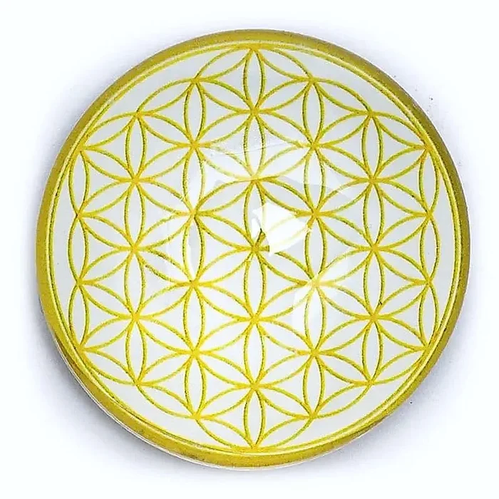 Magnet – Blume des Lebens – goldfarben 4cm