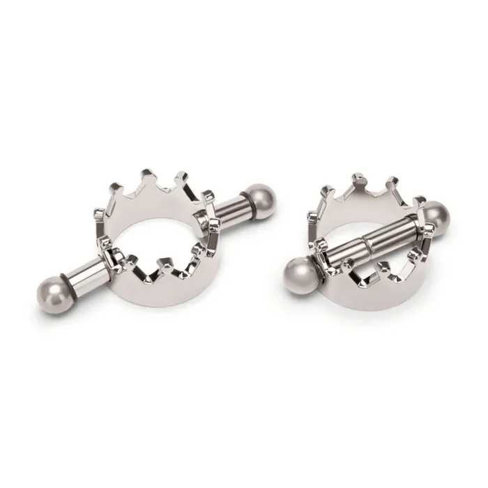 Magnetische Nippel-Kronenklemmen – Silver
