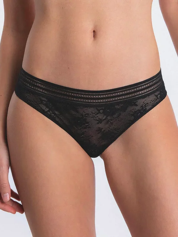Maison Lejaby Miss Lejaby Spitzen-String, schwarz