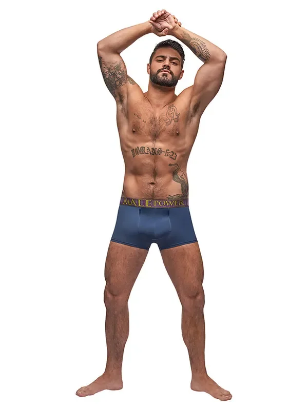 Male Power Avant-Garde Enhancer Short, blau