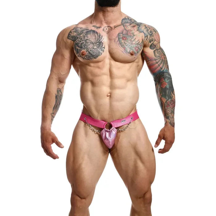 MaleBasics Dngeon Jockstrap mit Ketten und Kettenglied-Tasche