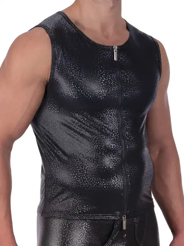 MANSTORE M2317 Zipped Vest, schwarz