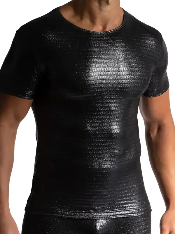 MANSTORE M2434 Casual T-Shirt, schwarz