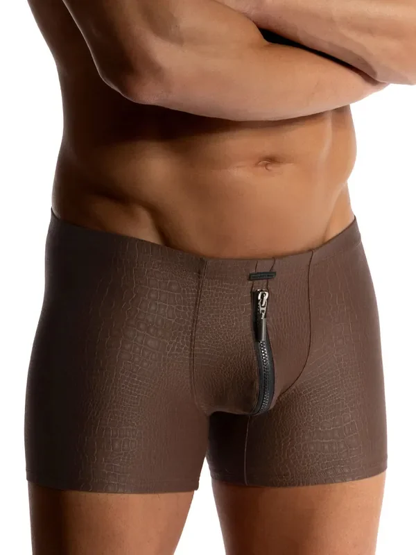 MANSTORE M2515 Zipped Boxer, braun