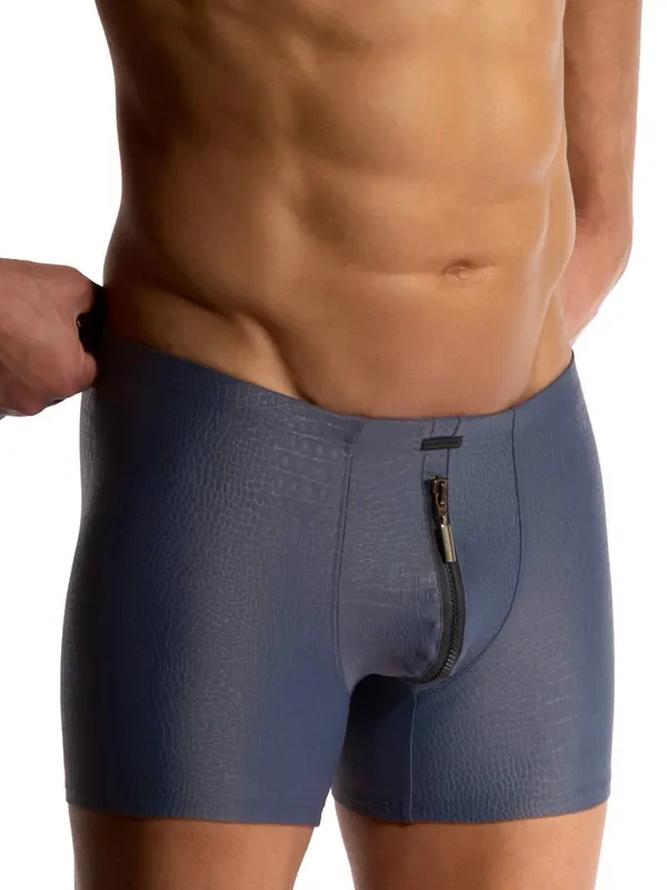 MANSTORE M2515 Zipped Boxer, grau