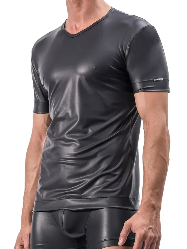 MANSTORE M510 V-Neck-Shirt, schwarz