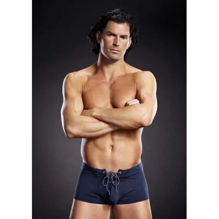 Marineblauer Boxershort Mit Schnürband