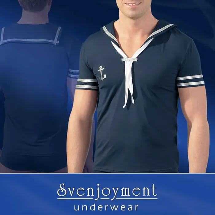 Marineblaues Shirt
