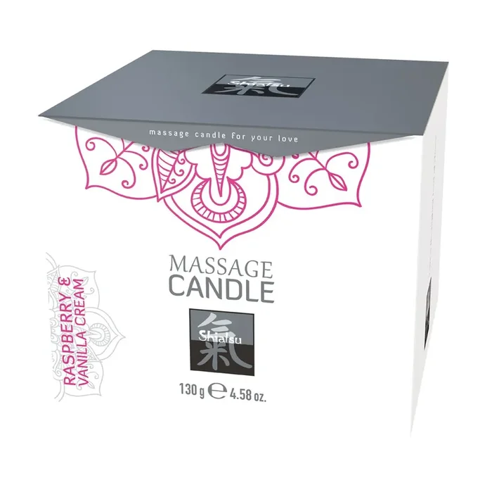 Massagekerze – Himbeer- und Vanille-Creme