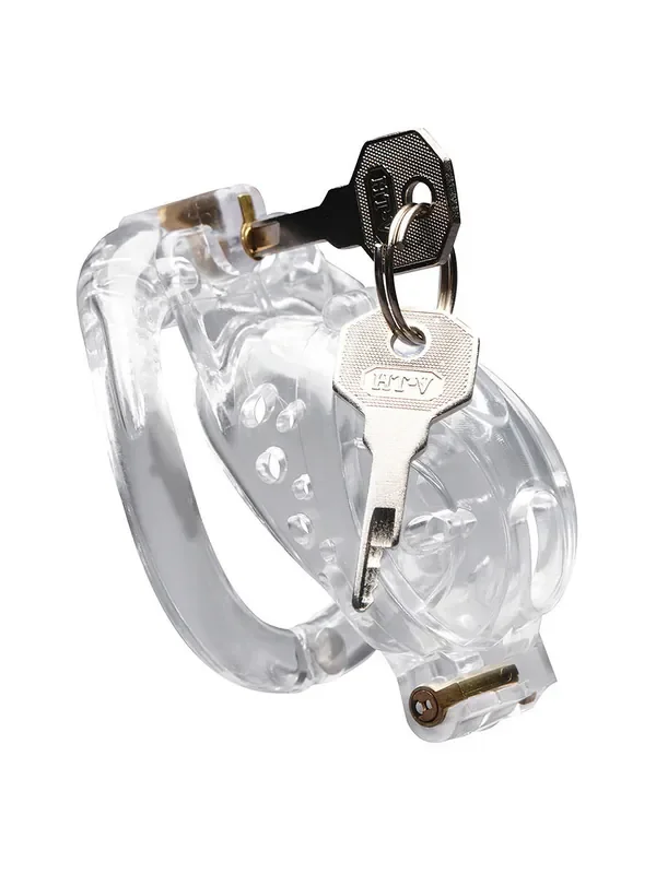 Master Series Custom Lockdown Peniskäfig-Set, transparent