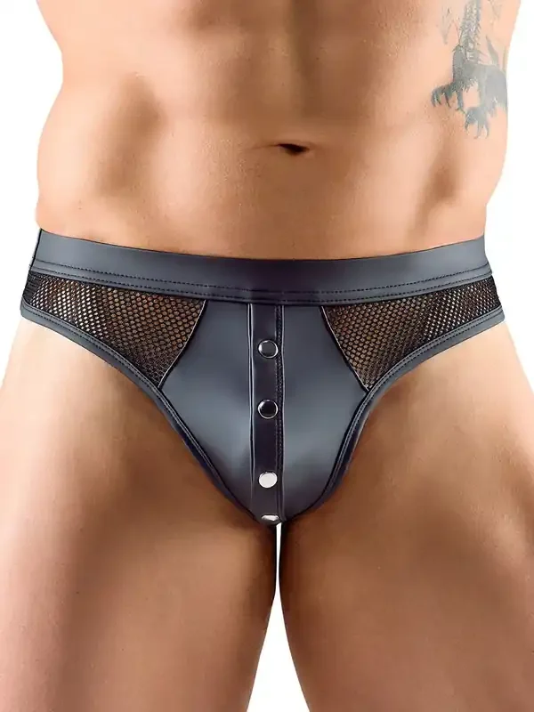 Mattlook-String, schwarz