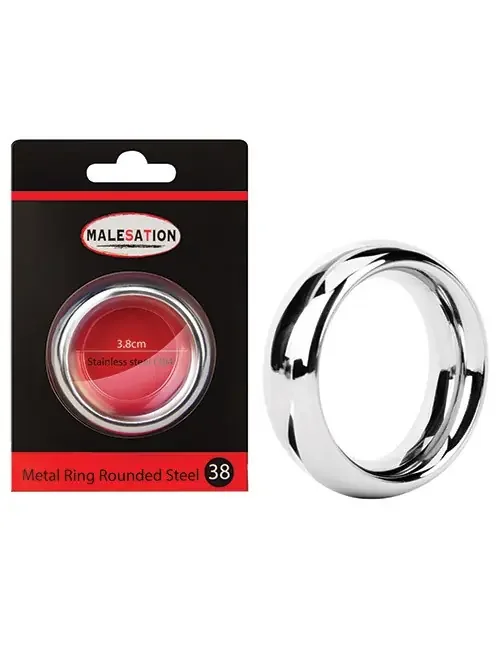 Metal Ring Rounded Steel 38 Cockring