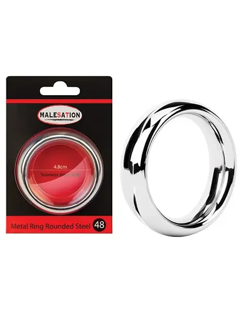 Metal Ring Rounded Steel 48 Cockring
