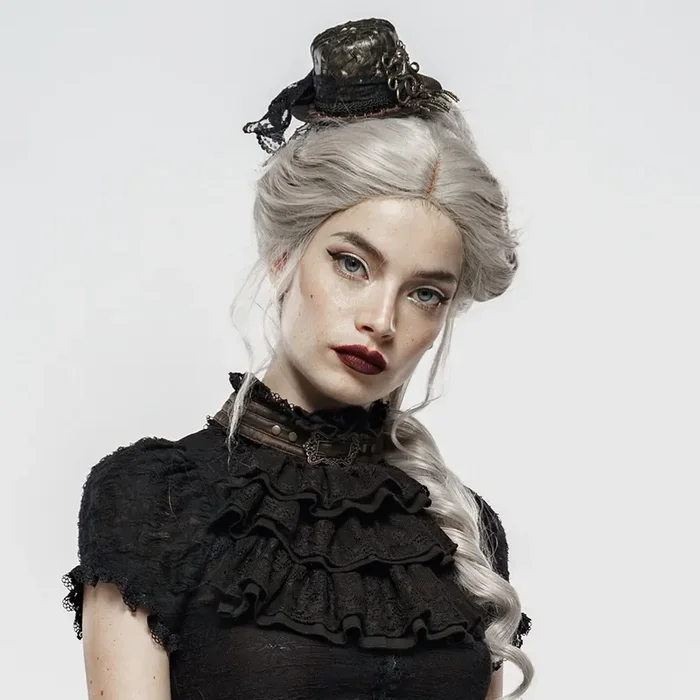 Mini-Zylinder-Haaraccessoire im Steampunk-Stil