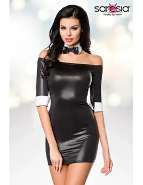 Minikleid mit Fliege