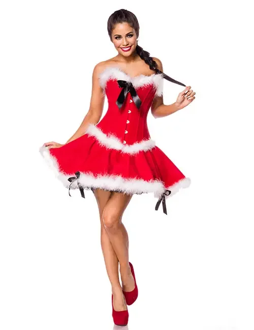 Miss Santa Komplettset rot/weiß