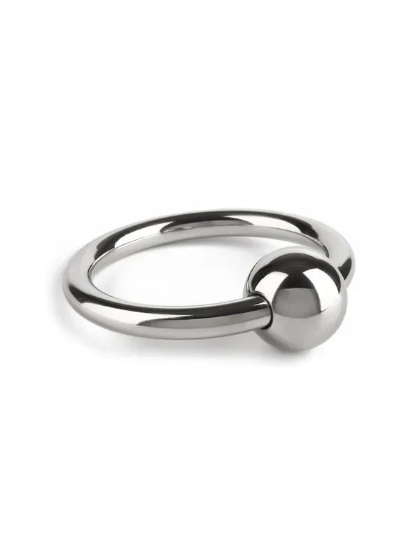 Mr. Steel Ball Closure C-Ring Edelstahl-Penisring, silber