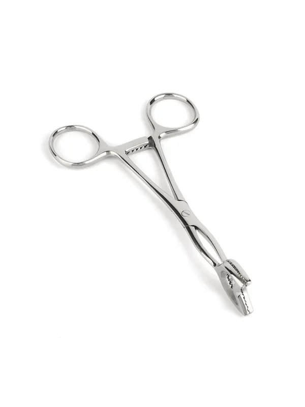Mr. Steel Cube Tongs V Shape Edelstahl-Zange, silber