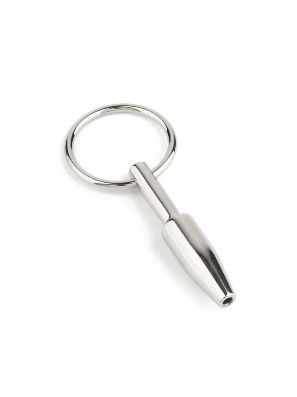 Mr. Steel Mini Fucker Open Plug Edelstahl-Penisplug, silber