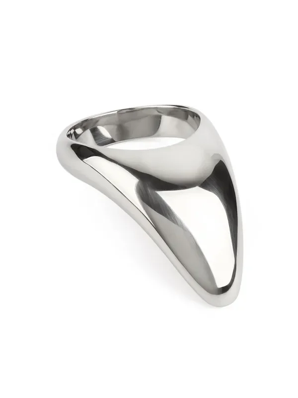 Mr. Steel Teardrop C-Ring Edelstahl-Penisring, silber