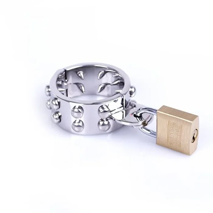 »My Agony« Abschließbarer Hoden- / Penisring Mit Spikes