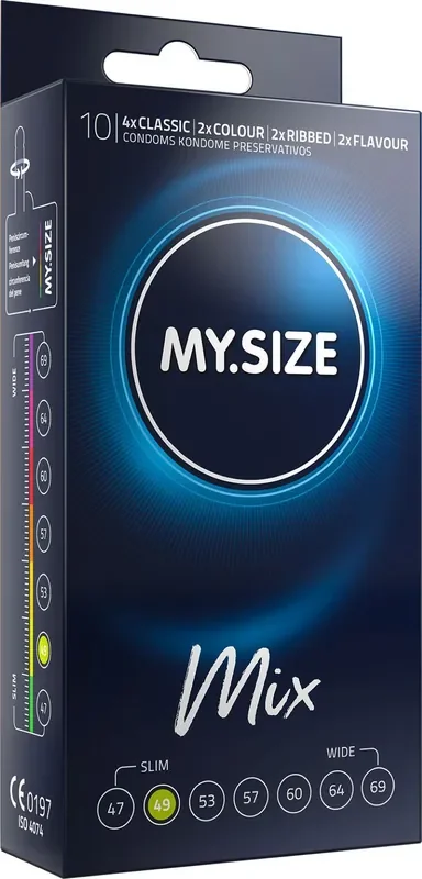 MY.SIZE Mix 49 mm Kondome – 10 Stück