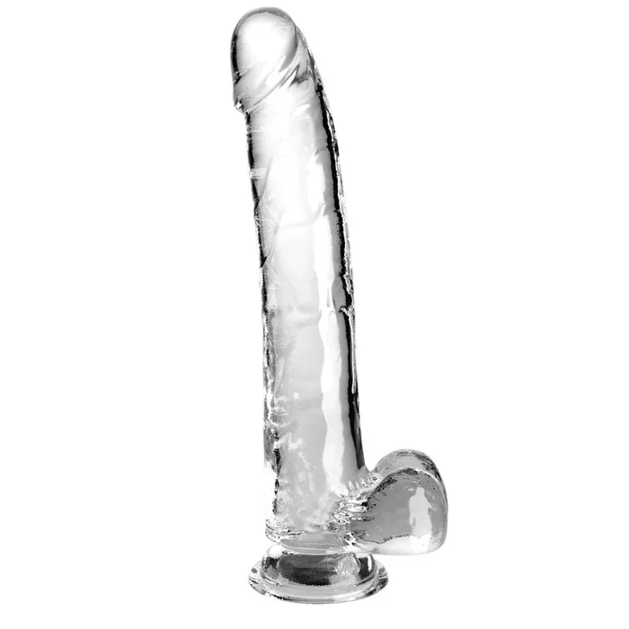 Naturdildo „11“-Cock with Balls“ mit Saugfuß