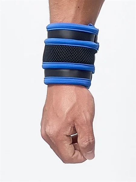 Neopren-Armband-Portemonnaie – schwarz-blau