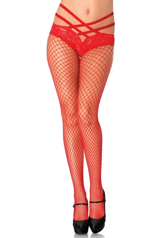 Netzstrumpfhose ‘Net Panties‘ mit Bändern